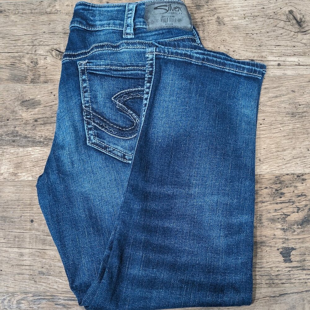 Silver Capri Jeans